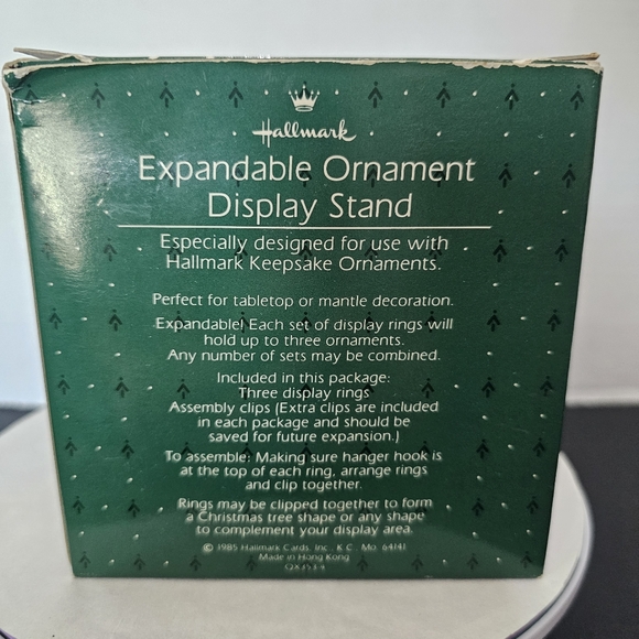 Hallmark Expandable Ornament Display Stand 3 Rings Christmas Vintage 1985 - Picture 9 of 12